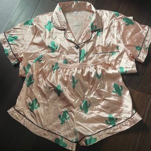 Western Satin Pajama Set